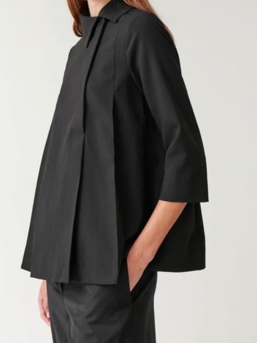 COS Off Center Collar blouse